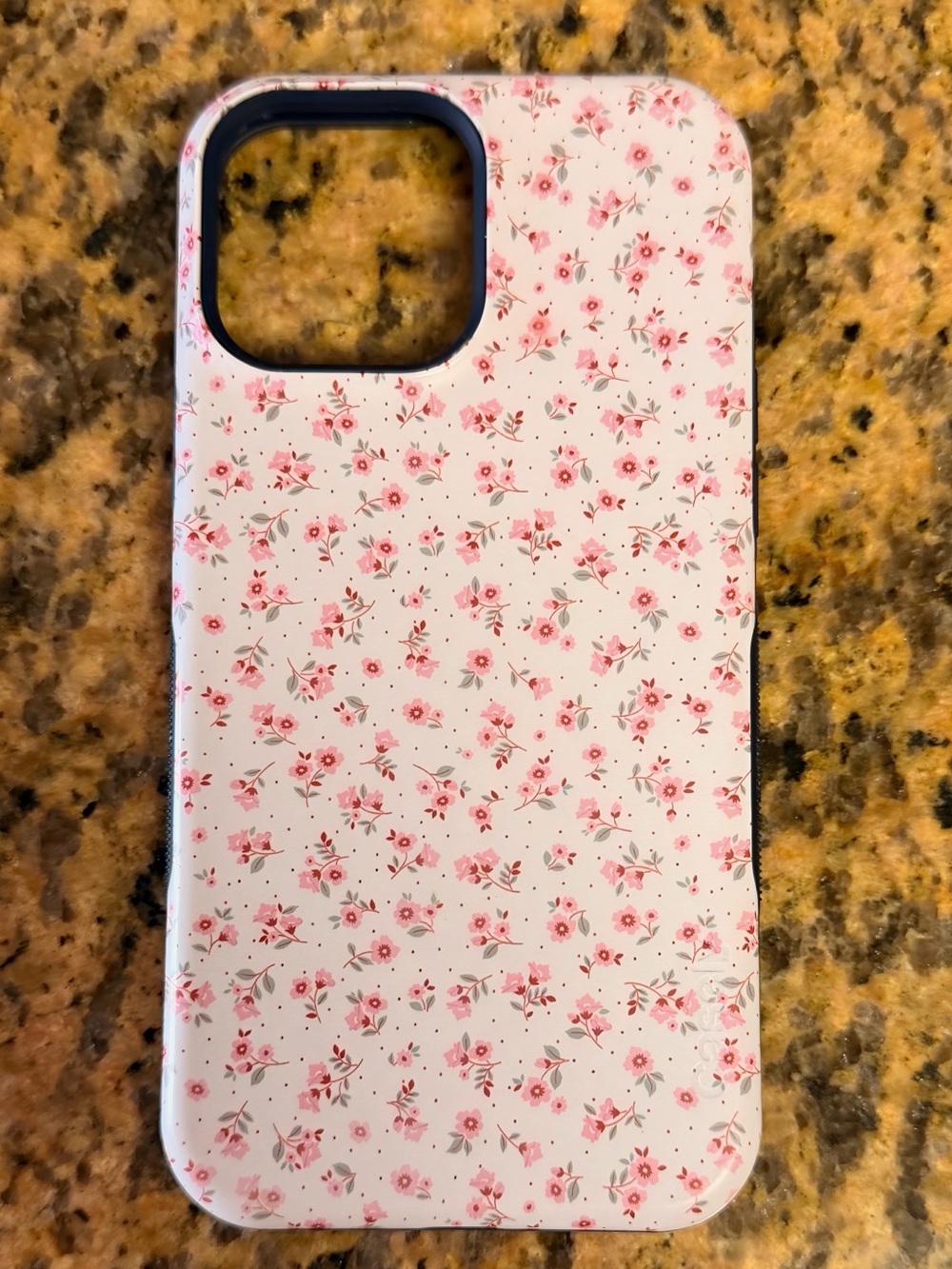 Pink Floral Protective Phone Case with Soft-Touch Finish